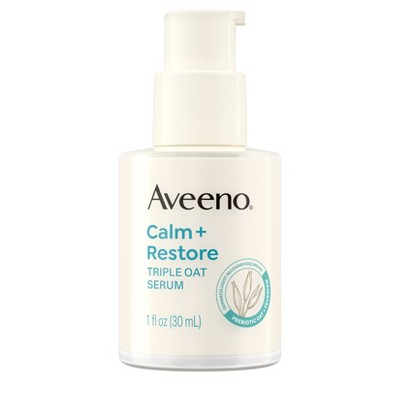 Aveeno Calm + Restore Triple Oat Hydrating Face Serum 1 fl oz - Imperfect Box DestGlow