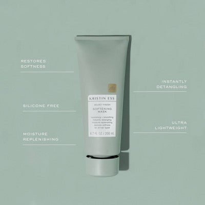 Kristin Ess Softening Hair Mask Hydrate + Smooth Dry Damaged Hair 6.7 fl oz - Imperfect Container by This is Beauty US