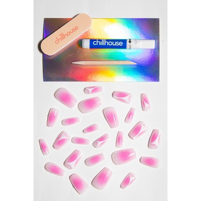 Chillhouse Chill Tips Press-On Nail Set - Design Studio Bikini Lines 24ct - Imperfect Box by This is Beauty US