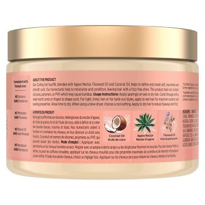 SheaMoisture Coconut and Hibiscus Curling Gel For Thick Curly Hair 12oz - Impefect Container by This is Beauty US