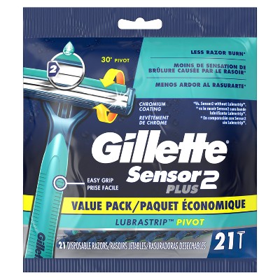 Gillette Sensor2 Plus Pivoting Head Disposable Razors 21ct - Missing Box by This is Beauty US