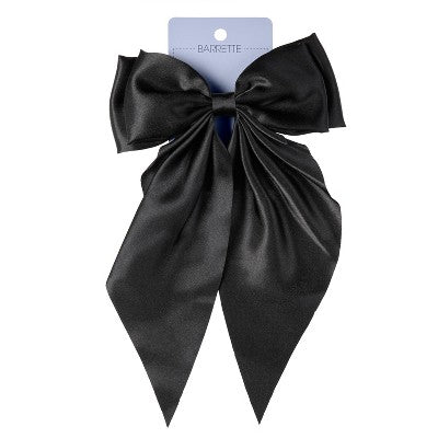 scunci Elite Large Bow Barrette Hair Clip Black - Imperfect Box - DestGlow