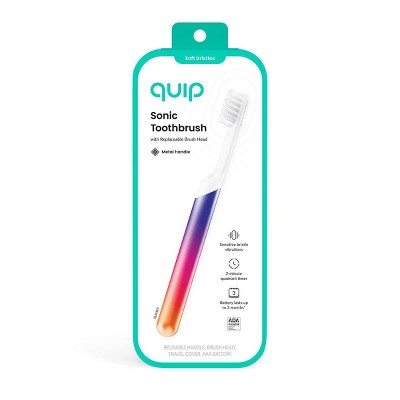 quip Sonic Electric Metal Toothbrush and Travel Case Sunset - Imperfect Box by This is Beauty US