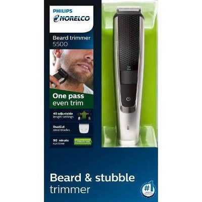 Philips Norelco Series 5500 Beard & Hair Mens Rechargeable Electric Trimmer BT5511/49 - New by This is Beauty US