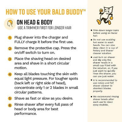 The Cut Buddy Bald Buddy Electric Cordless Head Shaver - Imperfect Box by This is Beauty US