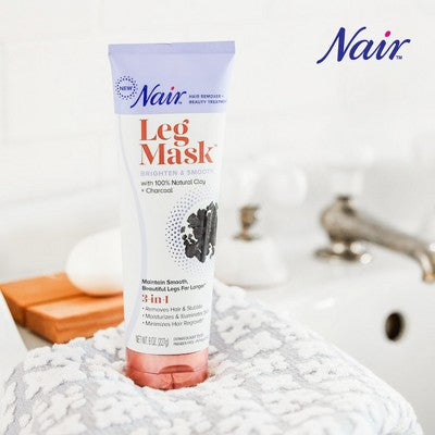 Nair Hair Remover Beauty Treatment Charcoal Clay Leg Mask 8.0oz - New by This is Beauty US