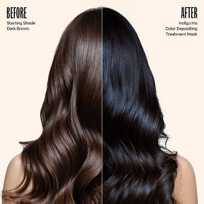 Overtone Indigo Iris Hair Mask Semi-Permanent Hair Dye & Color Conditioner Blue for Brown & Blonde Hair - New - DestGlow