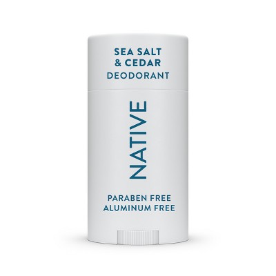 Native Solid Deodorant for Men & Women Sea Salt & Cedar Aluminum-Free 2.65oz - Imperfect Container by This is Beauty US