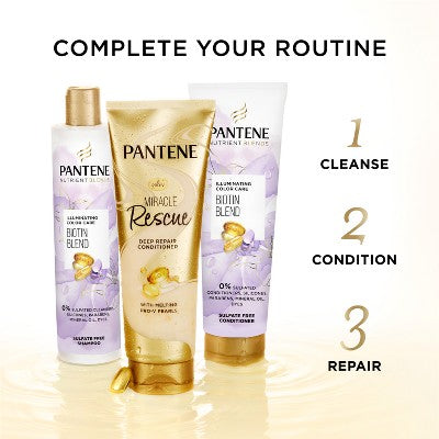Pantene Illuminating Biotin Shampoo, Nutrient Blends 9.6 fl oz - New by This is Beauty US