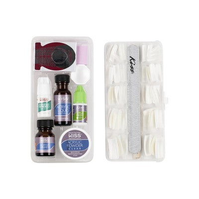 KISS Products Complete Salon Acrylic DIY Manicure Kit 64ct - New - DestGlow