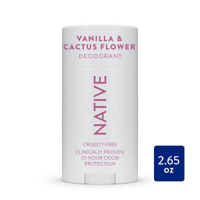 Native Solid Deodorant for Women & Men - Vanilla & Cactus Flower 2.65oz - New by This is Beauty US