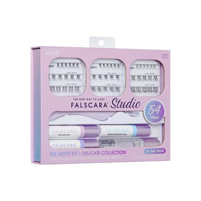 Falscara Studio The Artist Kit Lash Extension Kit Delicate Lash Clusters 57ct - Imperfect Box DestGlow
