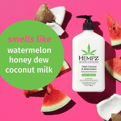 Hempz Moisturizing Body Lotion Fresh Coconut & Watermelon 17 fl oz - New by This is Beauty US