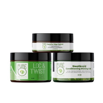 PureO Natural Superior Edge Control Hair Gel 4oz - Imperfect Container by This is Beauty US