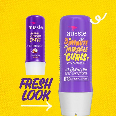 Aussie 3 Minutes Miracle Curls Detangling Deep Conditioner 8 fl oz - New by This is Beauty US