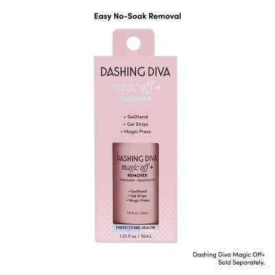 Dashing Diva Glaze Semi-Cured Gel Nail Polish Strips Starter Kit Powder Pink 32ct - New