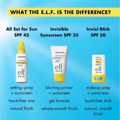 e.l.f. Suntouchable Invisi-Stick SPF 50 0.63oz - Imperfect Box by This is Beauty US