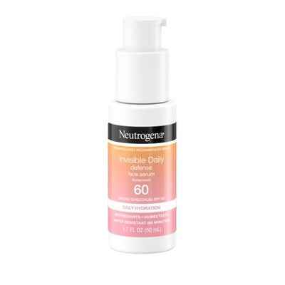 Neutrogena Invisible Daily Defense Sunscreen Face Serum SPF 60 1.7 fl oz - New