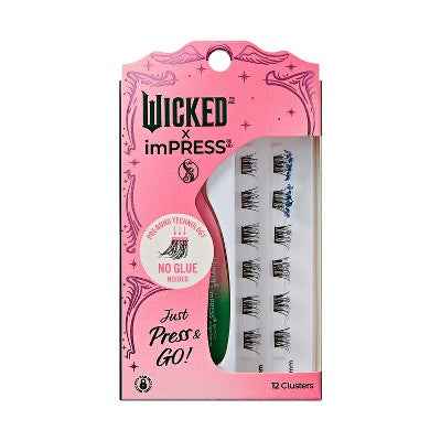 KISS Products Wicked X imPRESS Press-On Self Adhesive False Eyelashes Ozspresso 12ct - New