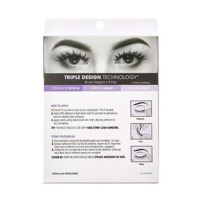 KISS Products Lash Couture 3D Volume False Eyelashes Robe 4ct - New by This is Beauty US