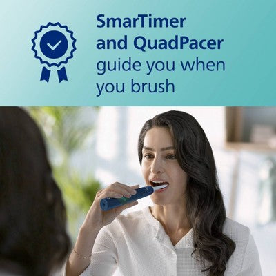 Philips Sonicare 4100 Plaque Control Rechargeable Electric Toothbrush HX3689/22 Navy - Imperfect Box by This is Beauty US