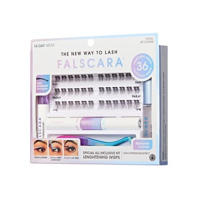 KISS Products Falscara Lash Extension Kit Lengthening Wisps 36ct - Imperfect Box by This is Beauty US