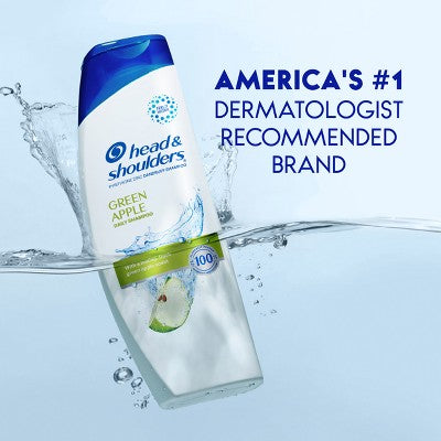 Head & Shoulders Dandruff Shampoo, Anti-Dandruff Treatment, Green Apple for Daily Use, Paraben-Free 28.2 fl oz - Imperfect Container by This is Beauty US
