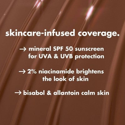 e.l.f. Halo Glow Skin Tint Light Coverage Foundation Mineral SPF 50 5 Light Warm 1 fl oz - Imperfect Box DestGlow