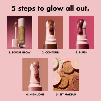 e.l.f. Halo Glow Liquid Filter Highlighter 5 Medium/Tan 1.06 fl oz - New by This is Beauty US