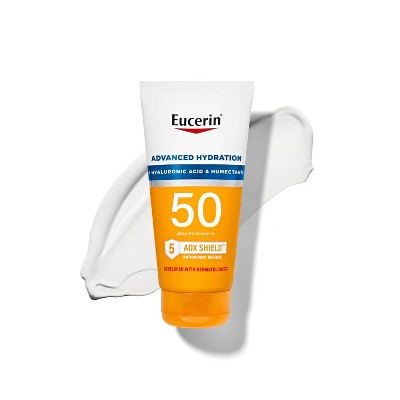 Eucerin Advanced Hydration Sunscreen Lotion SPF 50 5 fl oz - Imperfect Container DestGlow