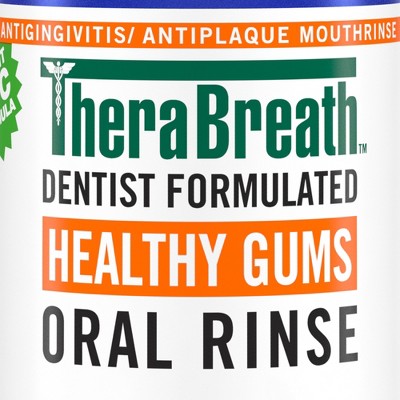 TheraBreath Healthy Gums Mouthwash Antigingivitis Clean Mint 16 fl oz - Imperfect Container by This is Beauty US