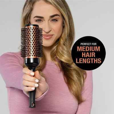 Conair Copper Pro Air Thermal Nylon Bristle Round Brush Lrg - Imperfect Box