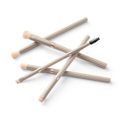Sonia Kashuk; Limited Edition Ribbed Eye Makeup Brush Set 5ct - Imperfect Box by This is Beauty US