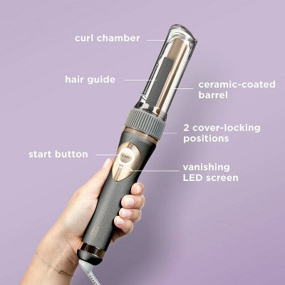 InfinitiPRO by Conair Curl Secret Ceramic Auto Hair Curling Iron - Imperfect Box by This is Beauty US