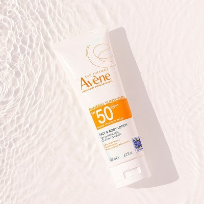 Avene Mineral Face and Body Sunscreen Zinc Oxide SPF50 4.2oz - Imperfect Container DestGlow