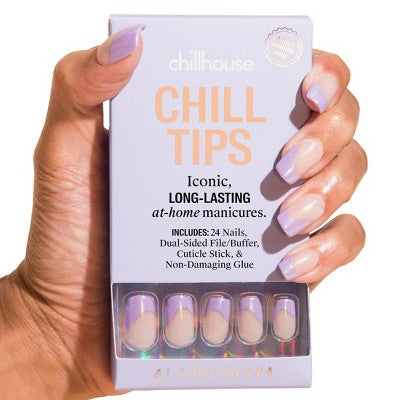 Chillhouse Chill Tips Press-On Fake Nails AI Supernova 24ct - Imperfect Box by This is Beauty US