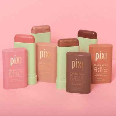 Pixi On The Glow Bronze Tinted Moisturizer Stick Bronzer Warm Glow 0.6oz - Imperfect Box