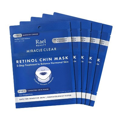 Rael Beauty Miracle Clear Retinol Chin Masks 5ct - New - DestGlow