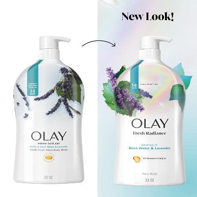 Olay Fresh Outlast Body Wash Birch Water & Lavender 33 fl oz - New by This is Beauty US