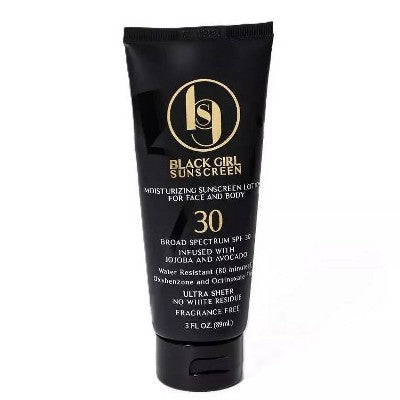 Black Girl Sunscreen Broad Spectrum Infused with Jojoba Oil SPF 30 3 fl oz - Imperfect Container by This is Beauty US