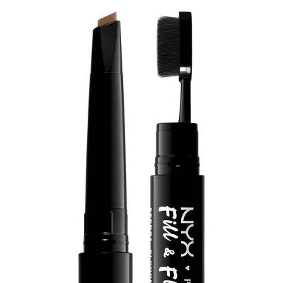 NYX Professional Makeup Fill & Fluff Eyebrow Pomade Pencil Auburn 0.007oz - Imperfect Box by This is Beauty US