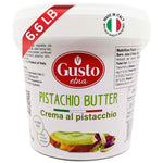 Gusto Etna Pistachio Cream Butter 3kg (6.6 lb) – 28% Pistachio, Made in Sicily, Italian Pistachio Spread for Gelato, Pastry & Desserts