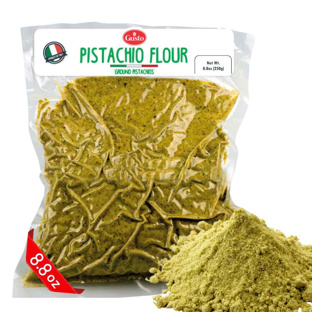 Gusto Etna, Pistachio Flour, Ground Pistachios 8.8 oz (250 g)