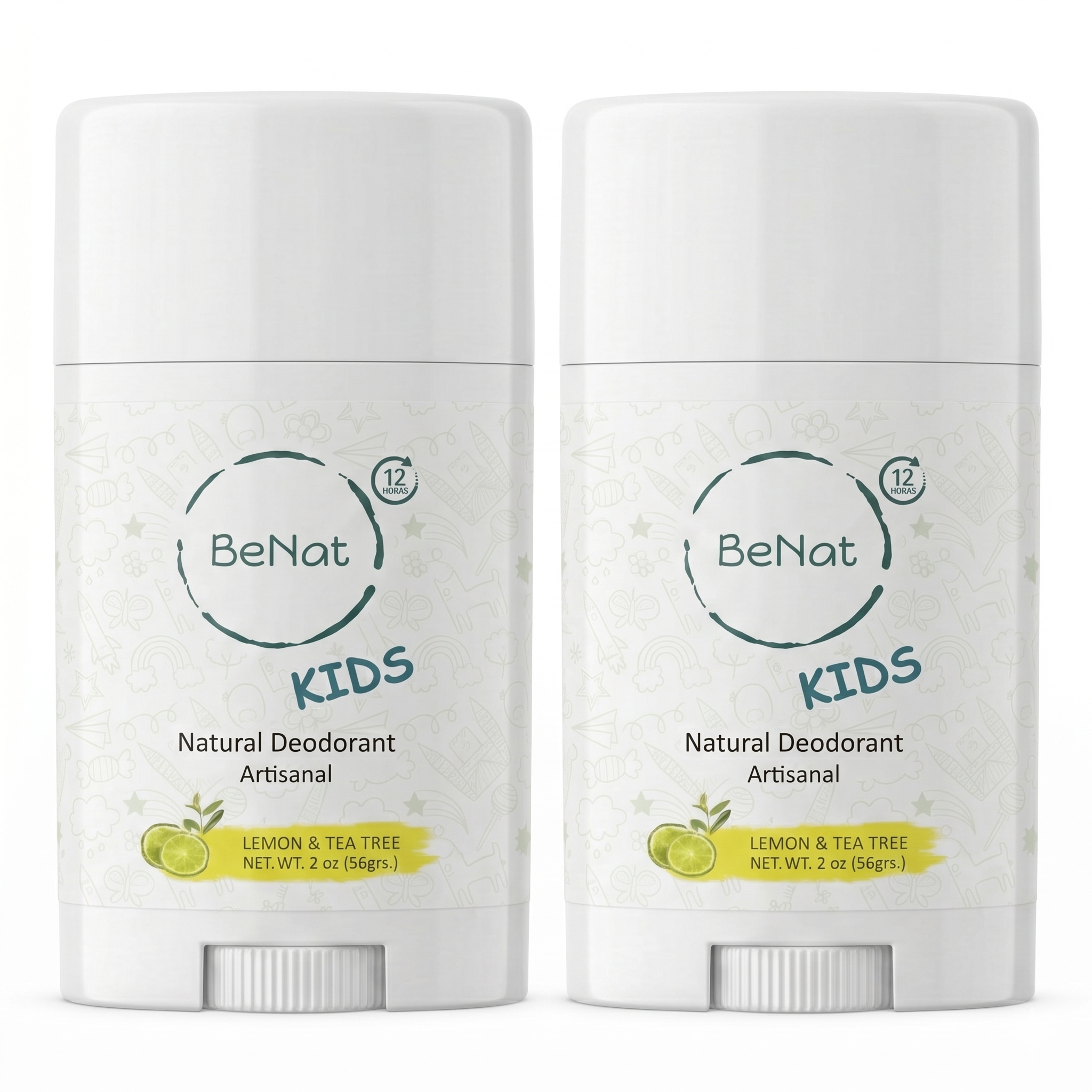 2-Pack all-Natural Deodorants for Kids & Teens DestGlow