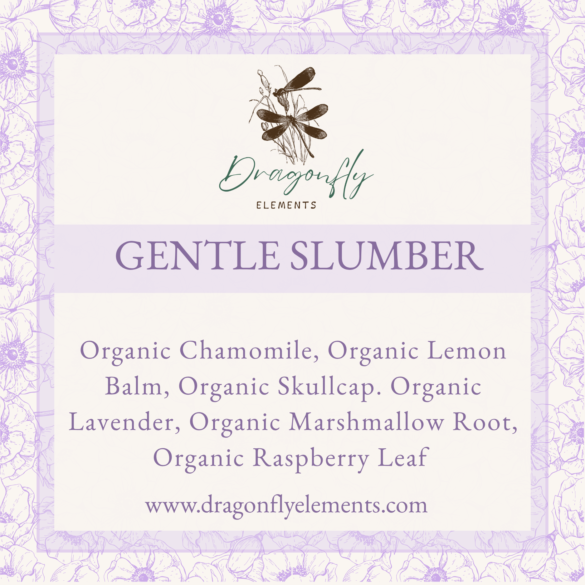 Gentle Slumber Herbal Tea by Dragonfly Elements