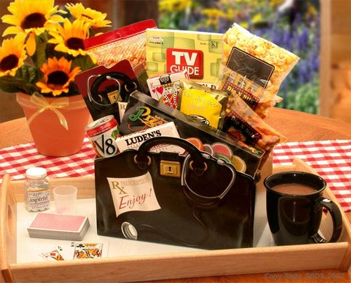 A Prescription to Get Well Gift Box - Doctor Themed Get Well Soon Basket