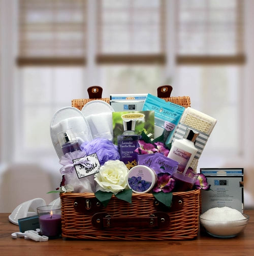 Lavender Spa Gift Basket for Women - Luxury Relaxation Hamper