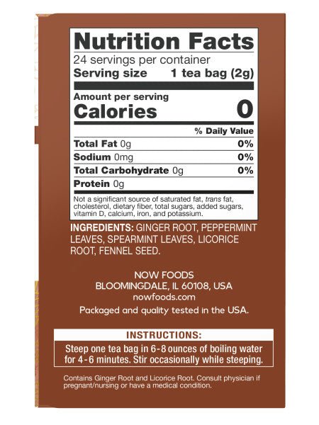 Herbal Tea, NOW by Country Life Natural Foods