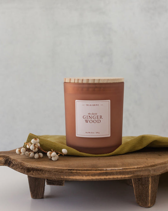 Gingerwood - The Classic Soy Wax Candle by Fig & Grove