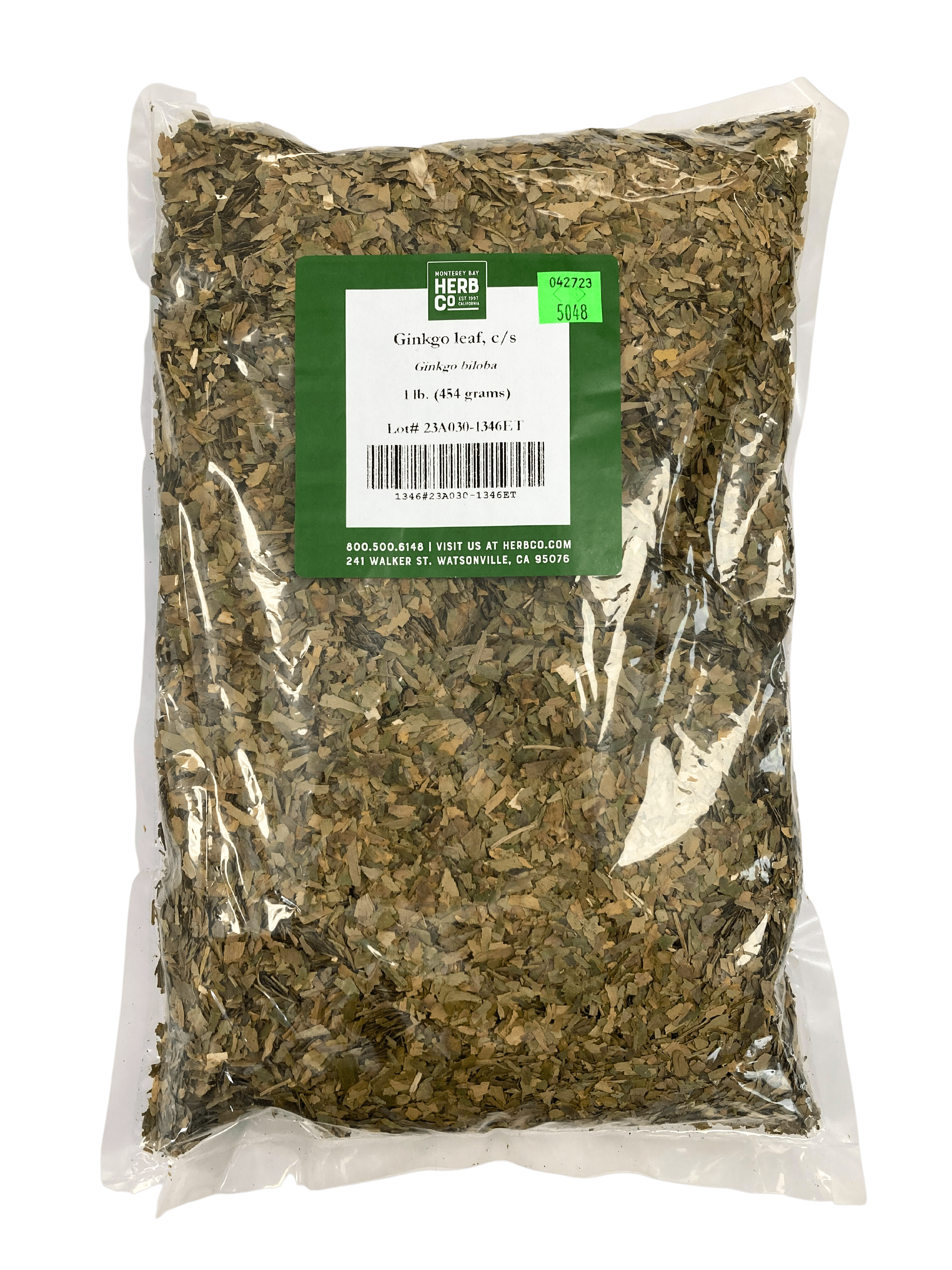 Ginkgo Leaf, Cut, Sifted by Country Life Natural Foods